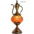 Orange Vintage Lamps with Mosaic Pitcher Style - Without Bulb