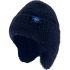 Knit Beanies with Ear flaps - Snowflake Logo and Assorted Colors