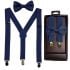 Navy Kid Bowtie and Suspenders Set