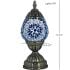 Moroccan Blue Flower Mosaic Table Lamp - Without Bulb
