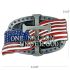 USA Flag and Cross Belt buckles - One Nation Under God Design