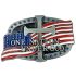 USA Flag and Cross Belt buckles - One Nation Under God Design