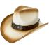 Paper Straw Long Horn Bull Off-White Western Cowboy Hats - Brown Shade 