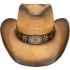Paper Straw Star Band Brown Cowboy Hat