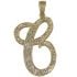 Gold C Initial Dog Tags
