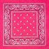 Pink Paisley Print Polyester Bandanas