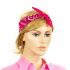 Pink Paisley Print Polyester Bandanas