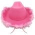 Pink Cowgirl Hats with Feathers for Kids - Tiara Design