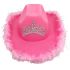 Pink Cowgirl Hats with Feathers for Kids - Tiara Design