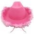 Pink Cowgirl Hats with Feathers