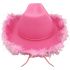 Pink Cowgirl Hats with Feathers