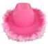 Pink Cowgirl Hats with Feathers