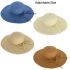 Plain Colors Wide Brim Bowknot Floppy Straw Hat