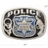 Police Belt Buckle - Gun & Handcuffs Design