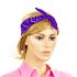 Purple Paisley Print Polyester Bandanas