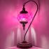 Purple Turkish Lamps with Swan Neck Style - Without Bulb