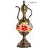Ruby Red Turkish Lamps with Teapot Design - Without Bulb