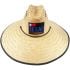 Raffia Straw Summer Hat for Men - Texas Embroidered Wide Brim Sun Hat