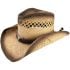 Raffia Straw Western Cowboy Hats with Bull Buckle and Strap - High Quality Breathable Design
