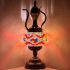 Rainbow Diamond Turkish Mosaic Lamp with Teapot Design- Without Bulb