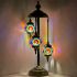 Rainbow Sunflower Turkish Lamps with 3 Globes - Without Bulb