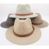 Leather Band Flat Brim Straw Summer Hat