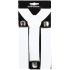 Plain White 1.5 Inch Wide Suspenders