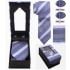 Blue Striped Tie Set