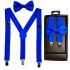 Royal Blue Kid Bowtie and Suspenders Set