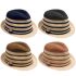 High-Quality Paper Straw Fedora Hat Set with Rope Band