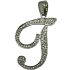 Silver J Initial Dog Tags