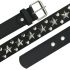 Black Studded Belts with Star Punk Rock Belt Design