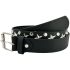 Black Studded Belts with Star Punk Rock Belt Design