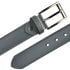 Mens Leather Belts Stitched edges Solid Grey Mixed sizes