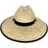 Straw Summer Hats for Men - Black Border Brim Hat