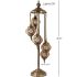 Orange Blossom Handmade Turkish Lamps with 5 Globes - Without Bulb