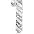 White Music Notes Patterned Slim Tie