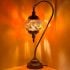 Orange and Yellow Moroccan Mosaic Lamp with Swan Neck Style - Without Bulb