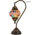 Twin Rainbow Bridge Mosaic Table Lamp with Swan Neck- Without Bulb