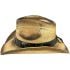Vintage Cowboy Hats with Quality Leather Band and Buckle - Stained Design Cowgirl Hats