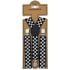 Black and White Checkered Kid Suspender