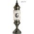 White Rose Turkish Lamp with Cylindrical Design - Without Bulb