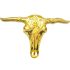Bull Buckle Single Gold colored Head  