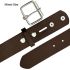 Brown Buckle Belts for Adults - Mixed size