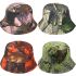 Multicolor Dry Leaf Pattern Bucket Hats