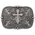 Vintage Silver Colored Crosses Belt Buckle