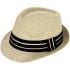 Classic Brown Adult Straw Trilby Fedora Hat