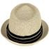 Classic Brown Adult Straw Trilby Fedora Hat