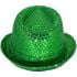 Stunning Sparkling Green Sequin Trilby Fedora Hat