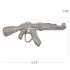 Silver Rhinestone AK47 Rifle Belt Buckle